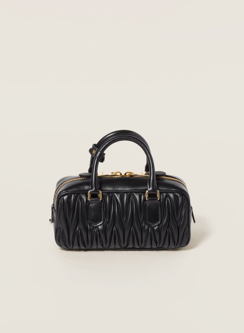 Miu Miu MIU Arcadie Top Handle Bag in Matelassé Nappa Leather Crossbody Shoulder  - Image 5