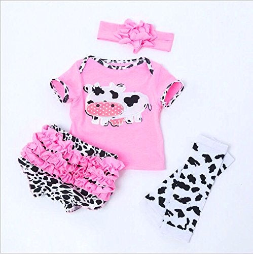 Pedolltree Reborn Baby Dolls Clothes Girl Pink Outfits for 20 22 Reborn Doll Baby Girl Clothing - Image 1