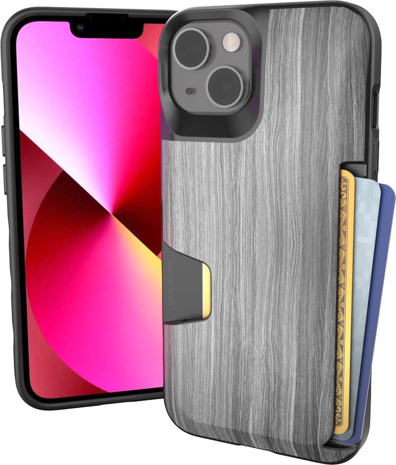 SmartishÂ® iPhone 13 Wallet Case - Wallet Slayer Vol. 1 [Slim + Protective] Credit Card Holder - Drop Tested Hidden Card Slot Cover Compatible with Apple iPhone 13 - Graspin' Aspen - Image 1