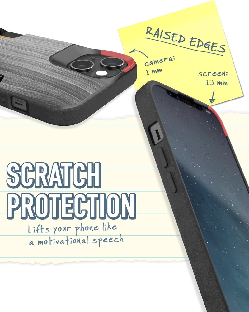 SmartishÂ® iPhone 13 Wallet Case - Wallet Slayer Vol. 1 [Slim + Protective] Credit Card Holder - Drop Tested Hidden Card Slot Cover Compatible with Apple iPhone 13 - Graspin' Aspen - Image 4