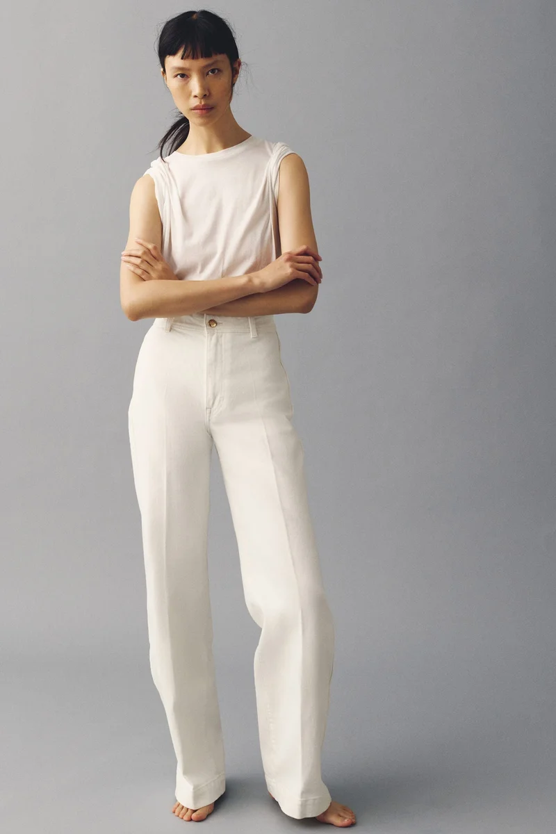 H&M  Wide High Jeans for Women | Best Price UAE