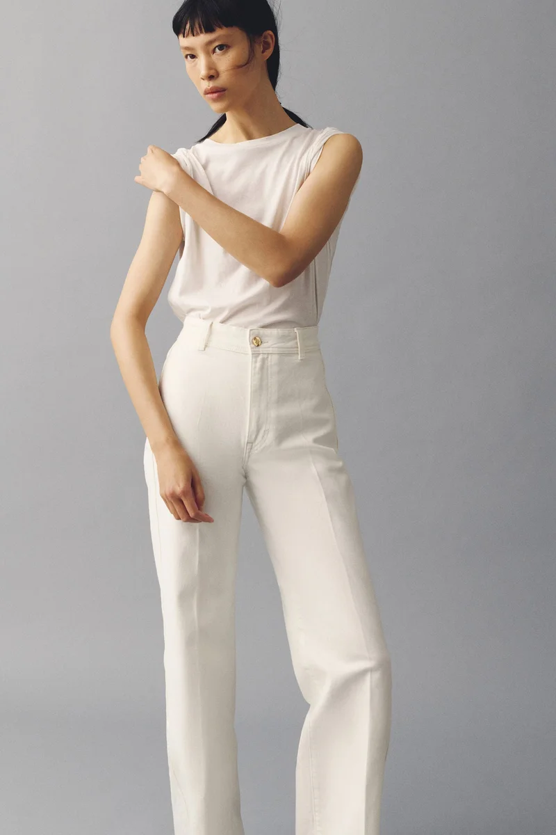 H&M  Wide High Jeans for Women | Best Price UAE