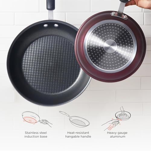 Meyer Merlot Aluminium Non Stick Frypan | Frying Pan | Omlette pan | Fry pan with Stick Handle | Large Pan | Egg Pan | Gas and Induction Compatible, 28cm/ 2.63 Liters - Image 4