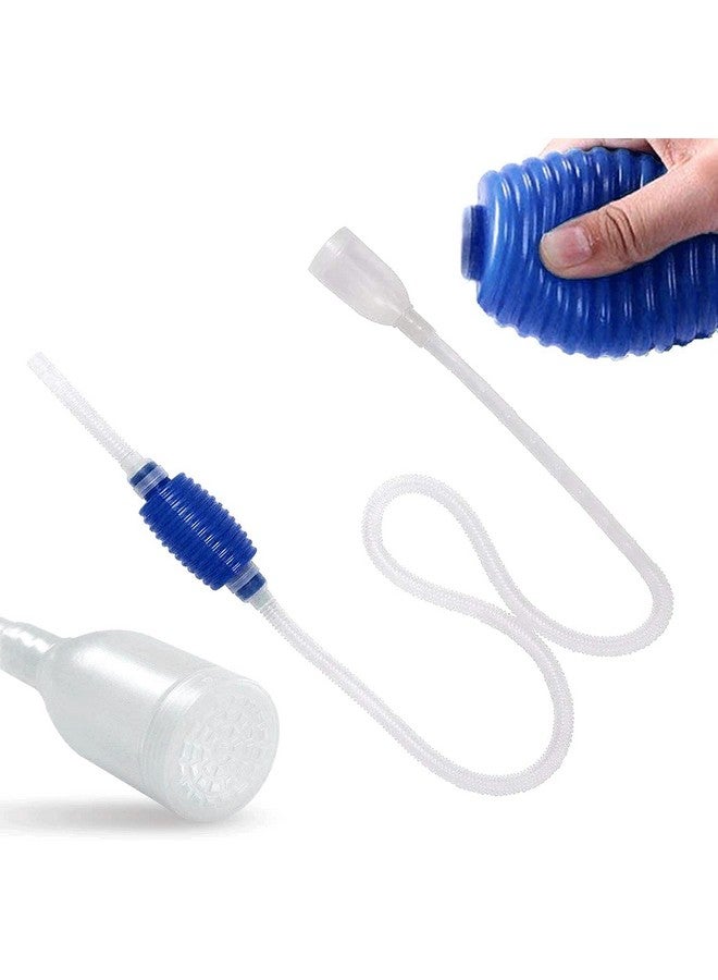 TED Tabbies Aquarium Fish Tank Siphon Vacuum Water Pump Gravel Cleaner (White) (1.7 Meter) - Image 1