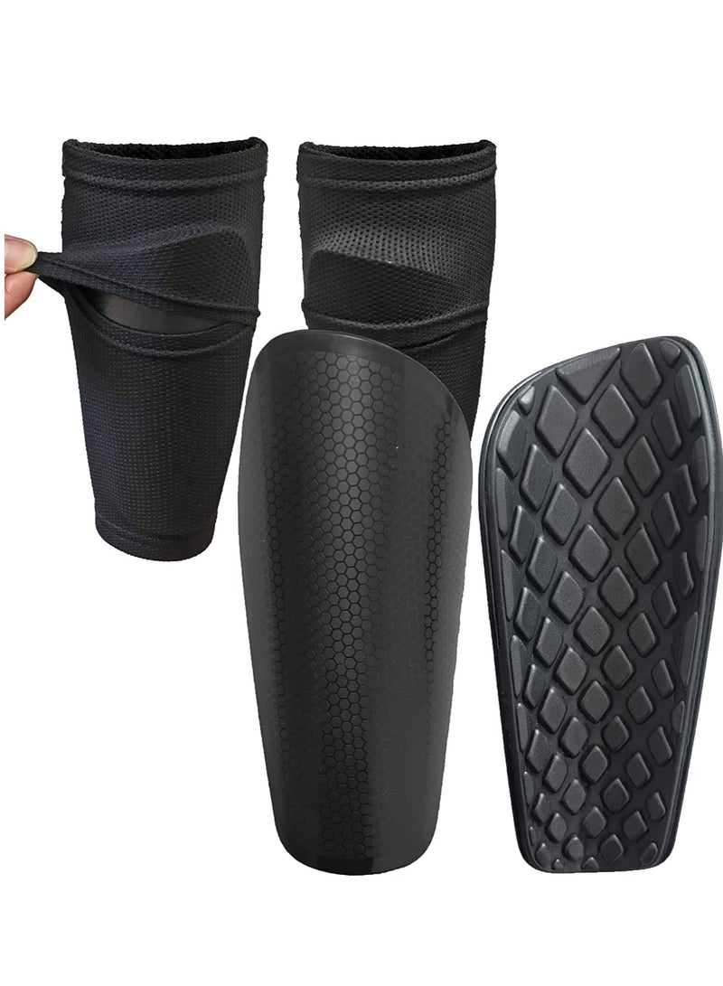 Kids Football Shin Pads, Anti-Slip Guards with Insert Pocket and Calf Sleeves, Lightweight and Breathable Soccer Protective Gear for Ages 5-12 - Image 1