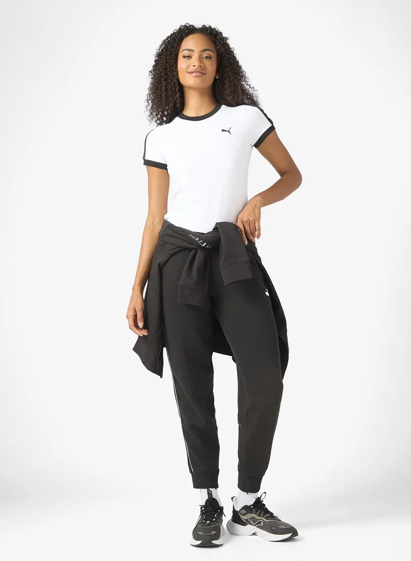 PUMA puma white T7 Slim T-Shirt for Women | Best Price UAE