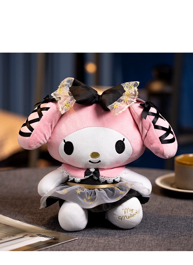Generic - Sanrio My Melody Doll Plush Toy Black Gold Wedding Style Doll 22cm - Image 1