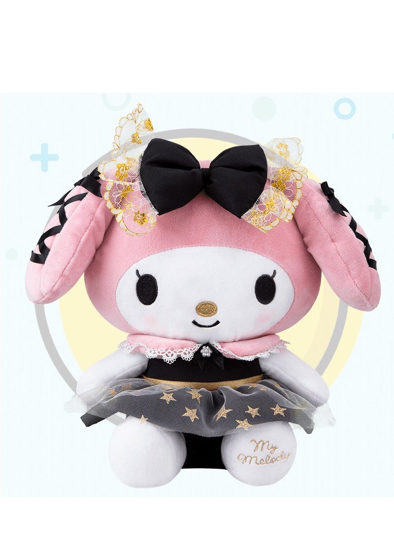 Generic - Sanrio My Melody Doll Plush Toy Black Gold Wedding Style Doll 22cm - Image 1