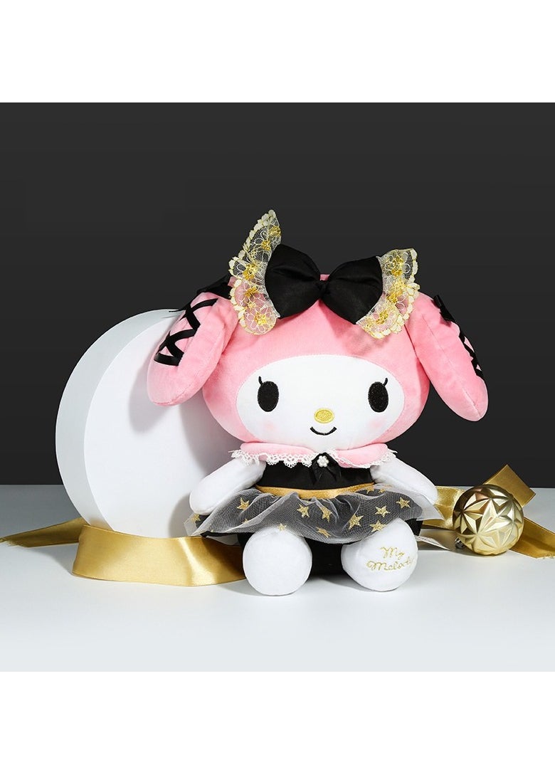 Generic - Sanrio My Melody Doll Plush Toy Black Gold Wedding Style Doll 22cm - Image 1