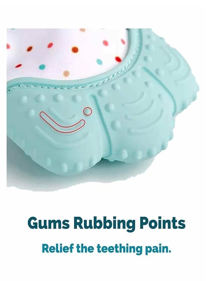 aRIC Teething Mitten, Soft Food Grade Silicone Teether Mitten Glove Handy Teething Mit Toy for Self-Soothing, BPA-Free, Teething Pain Relief Toy Glove, Natural Remedy For Infants & Toddlers | For 3 to 12 Months Infants (1 Piece) (Mint Green) - Image 2