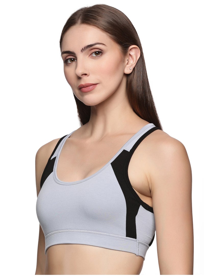 تينز لايفستايل حمالة صدر رياضية بدون أسلاك من القطن الممشط فائق النعومة والإيلاستين المرن بتغطية كاملة مع أشرطة أوسع ووسادات قابلة للإزالة - Image 2