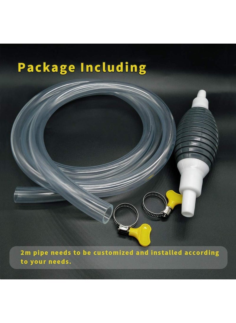 ANTICMART Anticmart High Flow Fuel Transfer Pump Kit Portable Hand Pump Siphon for Petrol Diesel Water Oil Ideal for Cars Bikes Tanks Fish Tanks Fuel Transfer Pump  - Image 4