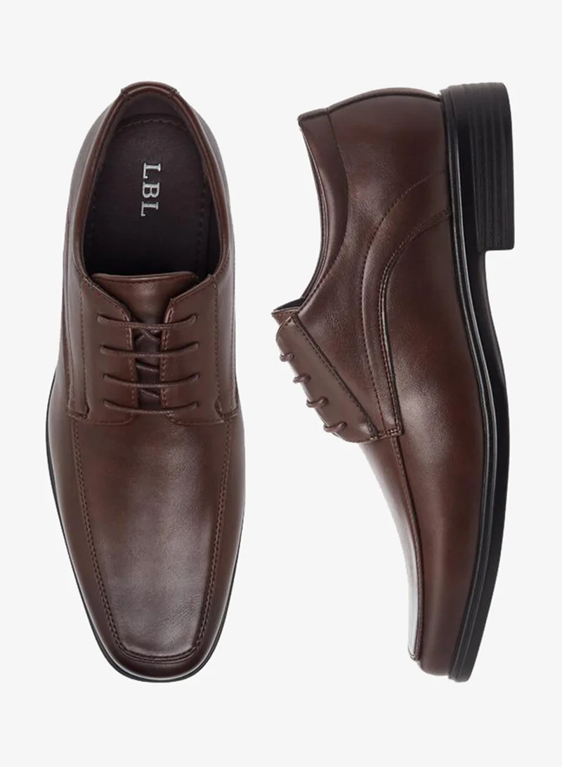 LBL by Shoexpress BROWN Men Lace-Up Derby Shoes for Men | Best Price UAE