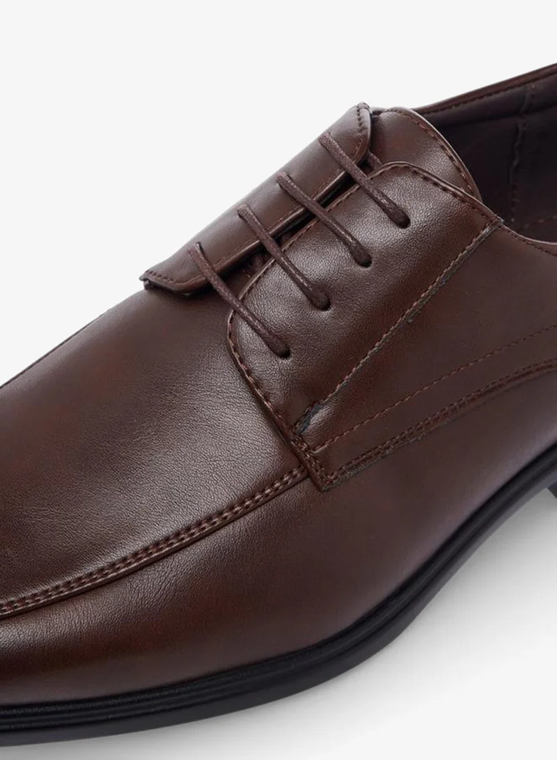 LBL by Shoexpress BROWN Men Lace-Up Derby Shoes for Men | Best Price UAE