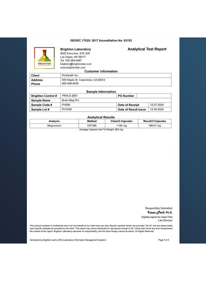 ProHealth Magnesium L-Threonate Supplement (Magtein), 90 Capsules | Clinically Supported for Brain Health | Optimize Learning, Memory & Focus | 3rd Party Tested - Image 2