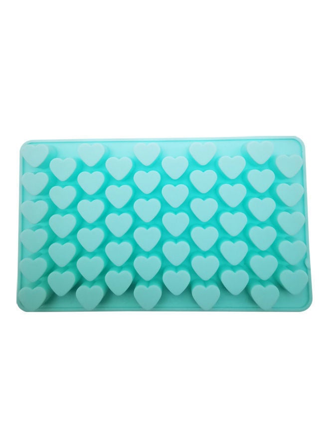 NIBEMINENT 55-Cavity Heart Shaped Cake Mould Blue 18.5 x 11cm