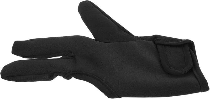 قفازات حلاقة معزولة بثلاثة أصابع لتسريح الشعر وتجعيده وتنعيمه، لليد اليسرى، باللون الأسود - Image 1