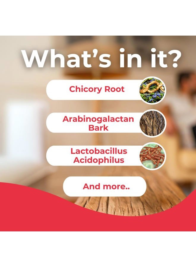 Health Plus تركيبة بروبيوتيك - بروبيوتيك + بروبيوتيك + إنزيمات هضمية - خالية من الغلوتين، خالية من الألبان، مكونات عشبية طبيعية (180 كبسولة، 60 حصة) - Image 5