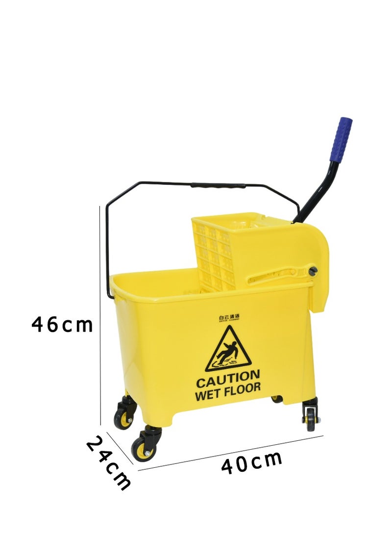 Generic 20L Cleaning Trolley with Wheels and Carry Handle - Image 4