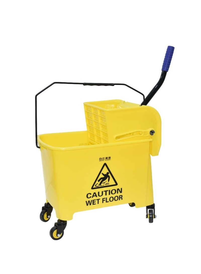 Generic 20L Cleaning Trolley with Wheels and Carry Handle - Image 2