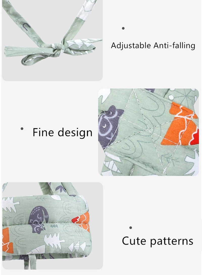 Children head pillow anti-fall head protection pad learning to walk thickened Baby toddler protective head hat  - Image 3