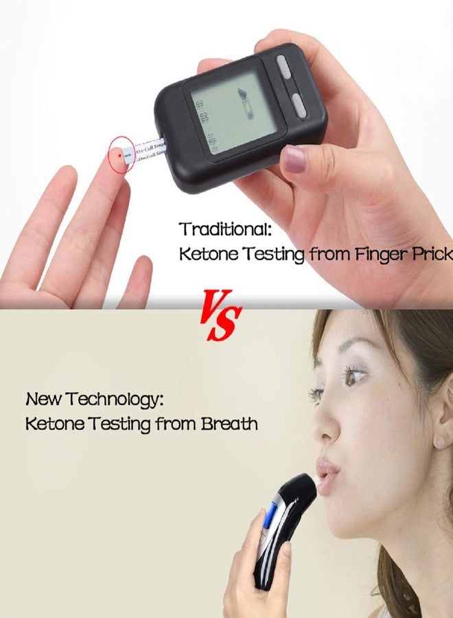 coolker Keto Breath Analyzer, Ketone Meter for Ketosis Monitoring with 10pcs Mouthpieces - Image 2