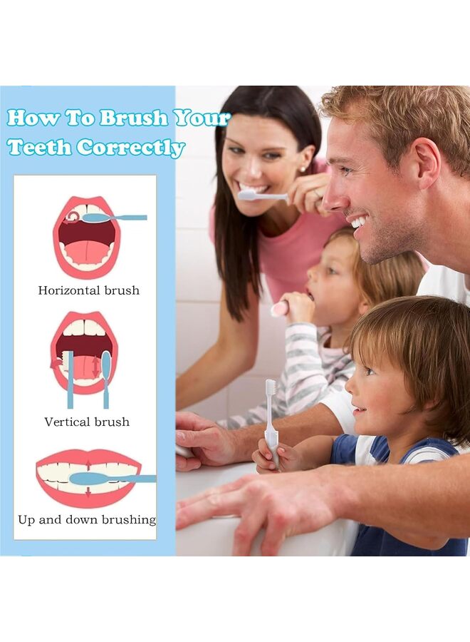 Travel Toothbrush Set Portable Foldable Soft Toothbrushes with Mini Toothpaste Kit for Camping Hiking Business Trip (12pcs) - Image 3