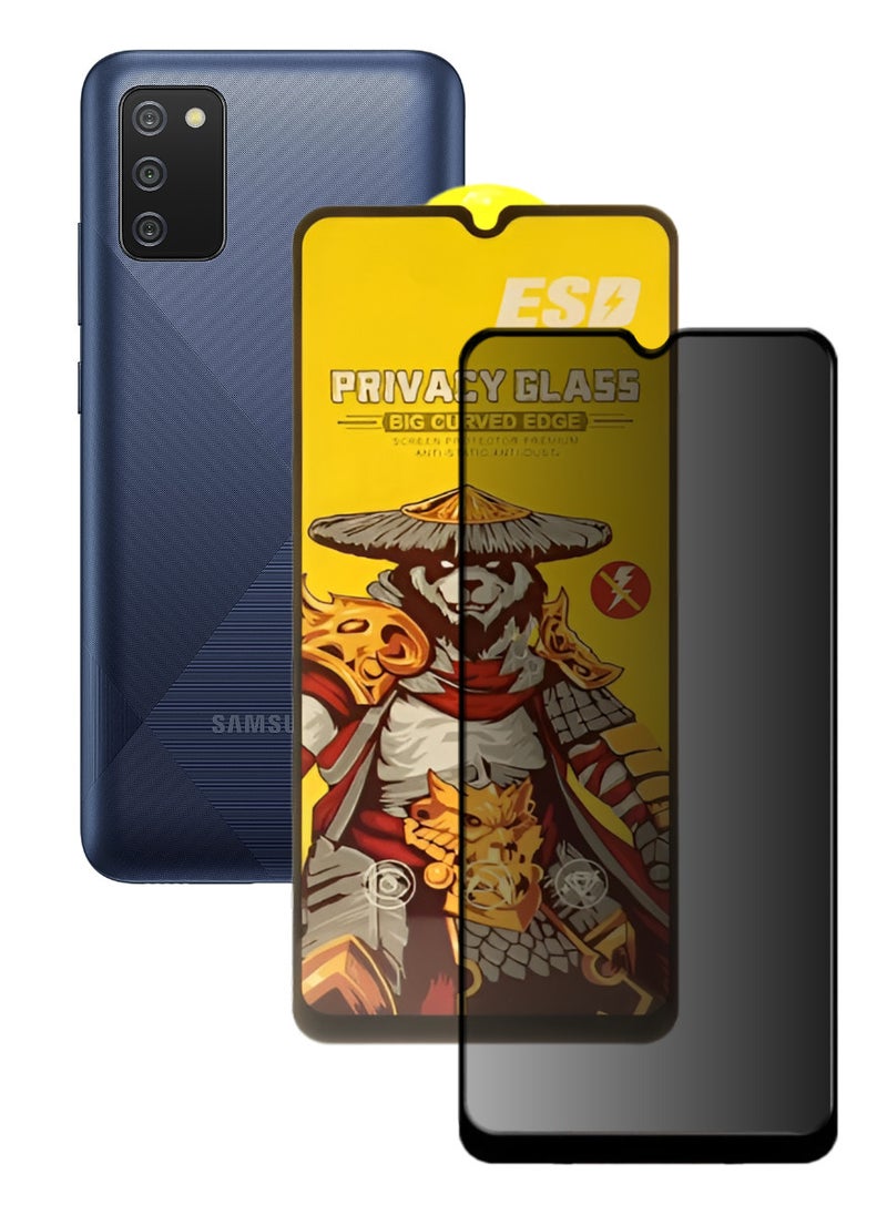 ESD Tempered Dustproof Privacy Glass Screen Protector Compatible For Samsung Galaxy A02s - Image 1