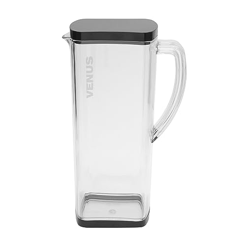 Jaypee Plus Venus Unbreakable Water Jug 1.65 Litre Easy Pour Spout & Strong Handle |Wide Mouth BPA Free Food Grade Transparent Multipurpose Jug for Milk, Juice, Beverage, Lassi, Cocktail, Black - Image 3