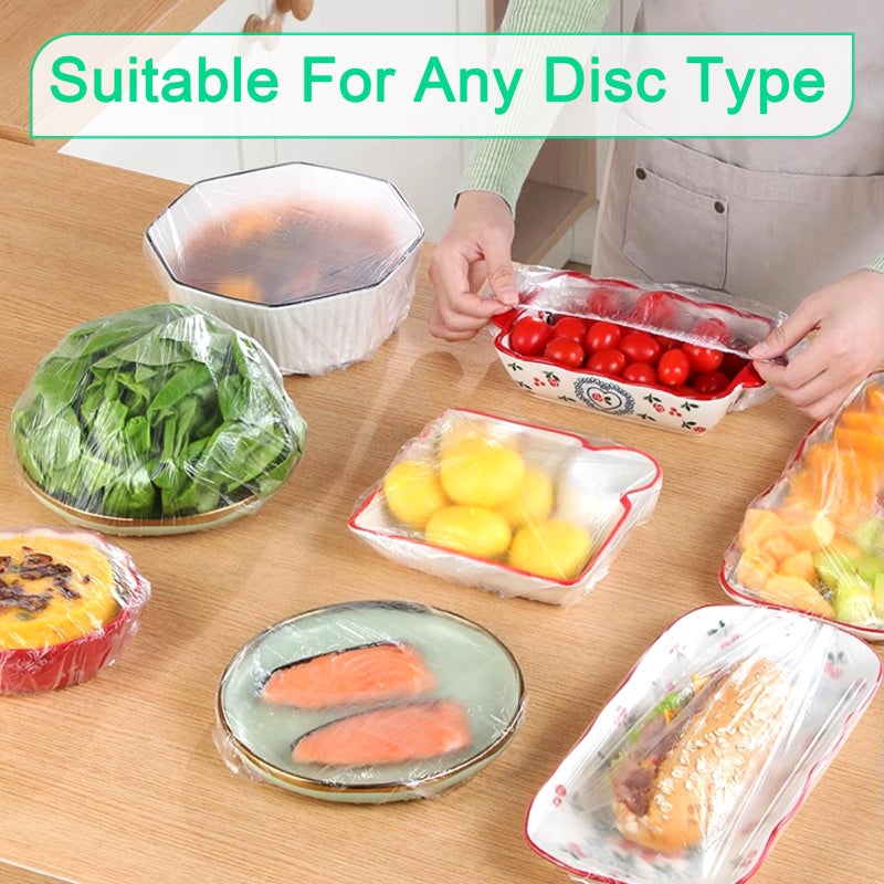 Lagincig 100Pcs Bowl Covers Bread Proofing - Large Plastic Wrap for Food Sourdough Bread Baking Bread Rising Elastic Reusable Plate Covers Outdoor Indoor Picnic Food Fresh Keeping Bags - Image 2