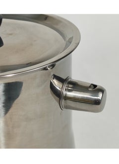 HTH Household Multipurpose Use Cookware Milk Pot with Lid Double Wall Stainless Steel Pudding Pot with Bakelite Handle and Alarming Whistle 1L/2L  - Image 5