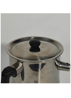 HTH Household Multipurpose Use Cookware Milk Pot with Lid Double Wall Stainless Steel Pudding Pot with Bakelite Handle and Alarming Whistle 1L/2L  - Image 4