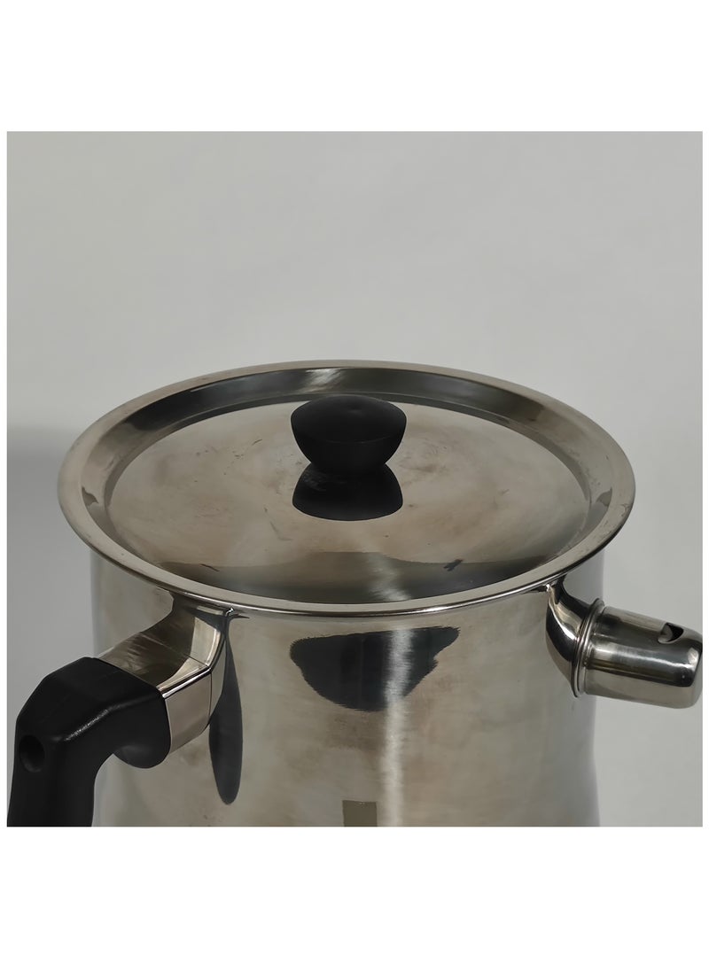 HTH Household Multipurpose Use Cookware Milk Pot with Lid Double Wall Stainless Steel Pudding Pot with Bakelite Handle and Alarming Whistle 1L/2L  - Image 4