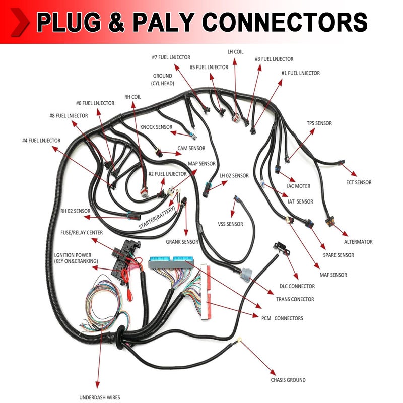 4L60E DBC Standalone Engine Wiring Harness for 1997-2006 GM Vortec 4.8L/5.3L/6.0L - Image 4