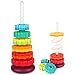 JUXUE Spinning Toy Rainbow Stacking Toys for Toddlers 13 Ring Stacker Baby Toys 6 to 12 Months 1 One Year Old Girl Boy Christmas Birthday Gifts Montessori Autism Sensory Toy - Image 4