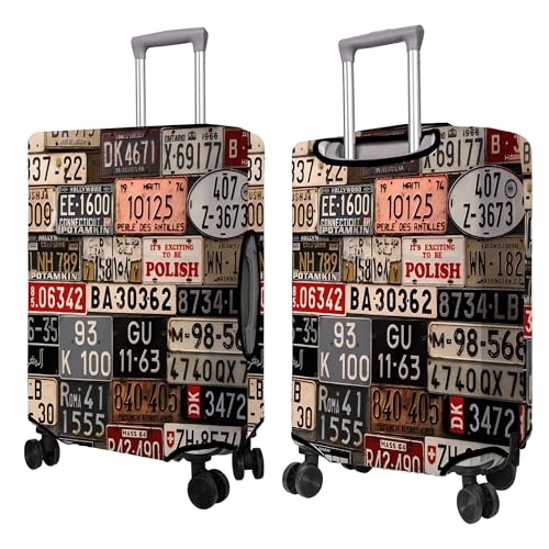 PtRug Travel Luggage Cover Suitcase Protector Fits 1832 Inch Luggage Wheel Covers Patterned Travel Related Items Flower Luggage Protector Elastic Antiscratch Suitcase Cover M - Image 3