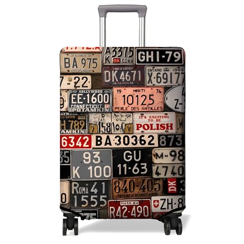 PtRug Travel Luggage Cover Suitcase Protector Fits 1832 Inch Luggage Wheel Covers Patterned Travel Related Items Flower Luggage Protector Elastic Antiscratch Suitcase Cover M - Image 1
