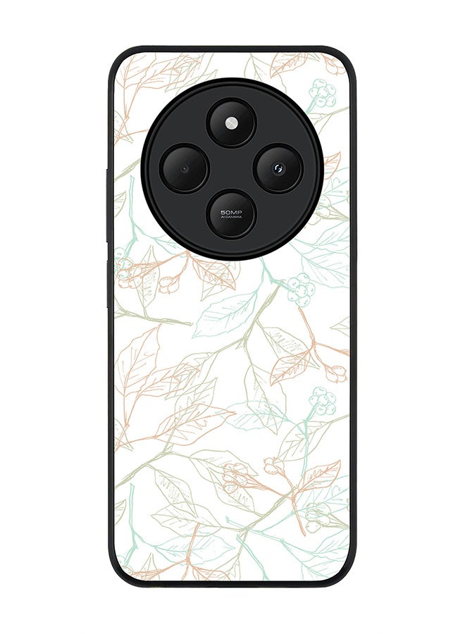 Stylizedd For Xiaomi Redmi 14C / 14R Case,Slim fit Camera Protection, Shockproof Thin Phone cover - Delicate Sprigs - Image 1