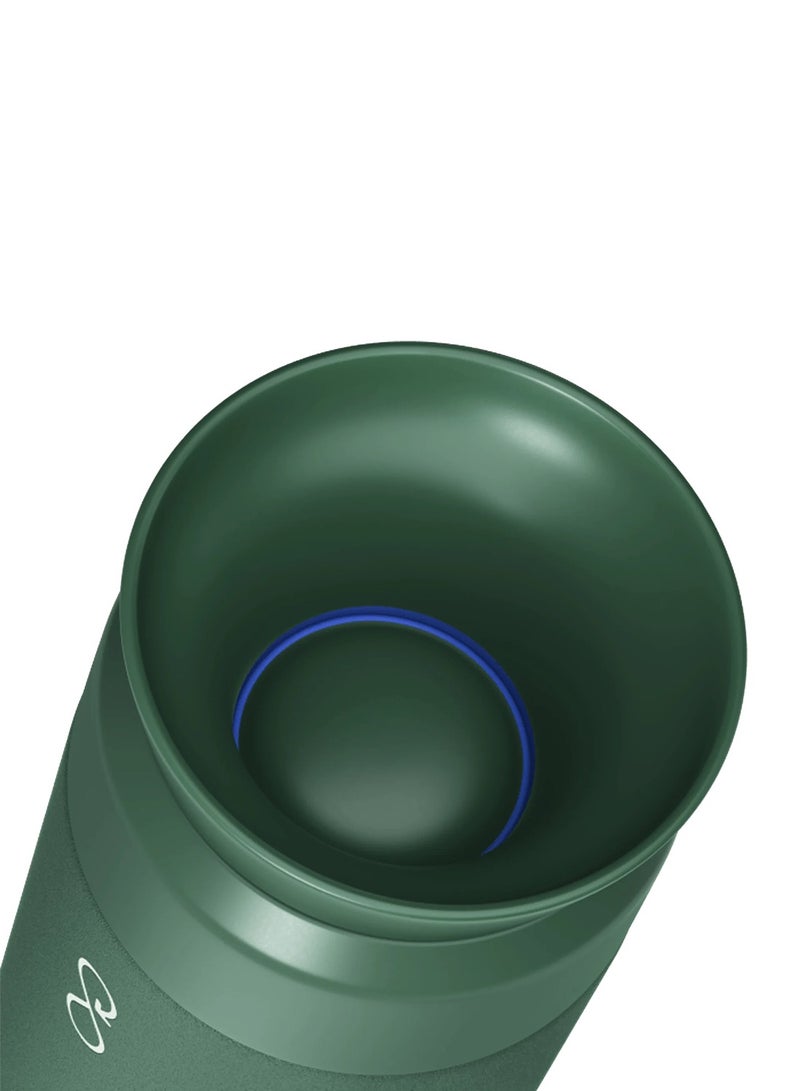 Ocean Bottle Brew Flask With 360º Leak Proof Lid Eco-Friendly Bottle 350ml - Forest Green - Image 4