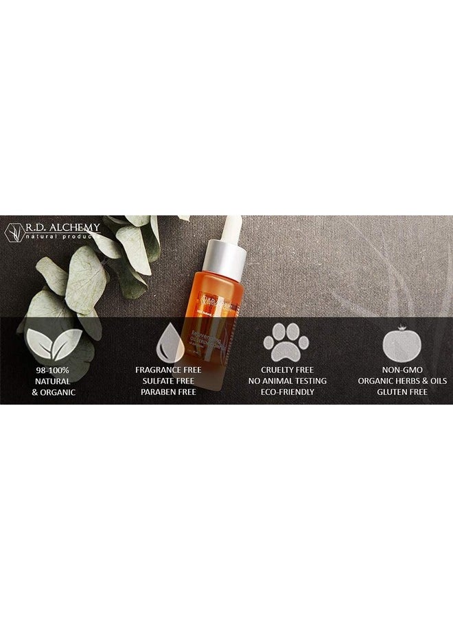 rd alchemy natural products - Rd Alchemy 100% Natural & Organic Rejuvenating Oil Serum For Glowing Skin Argan Jojoba Rosehip Retinol & Coq10 Diminishes Acne Fine Lines Wrinkles Sun Spots Age Spots And Dryness. - Image 1