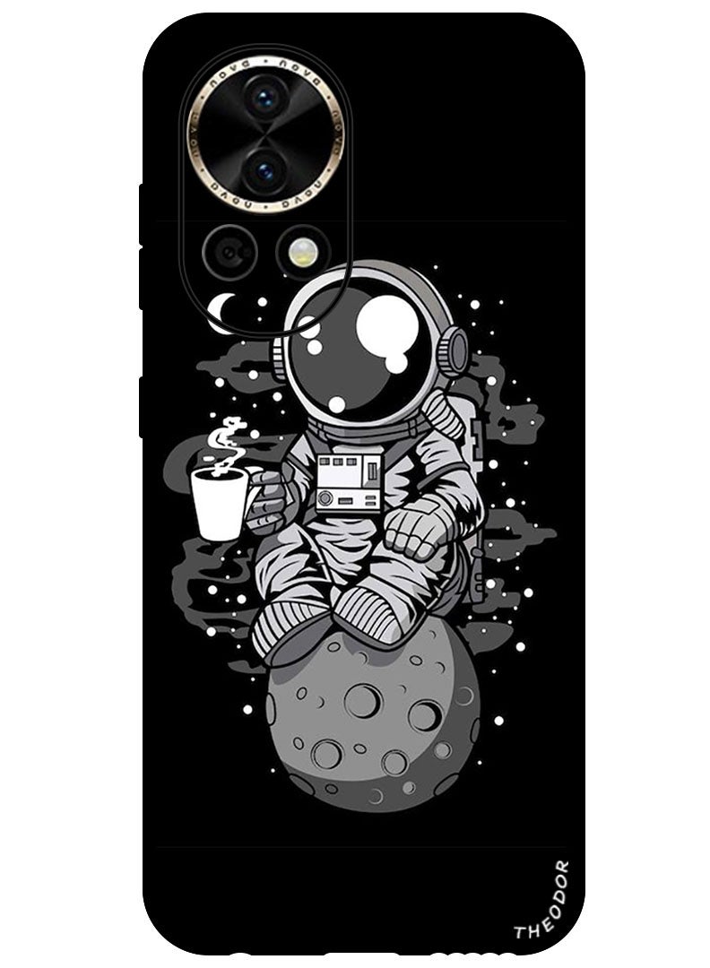 Theodor Protective Case Anti Scratch Shock Proof Bumper Cover For Huawei Nova 12 Ultra Astronaut Coffee - Image 1