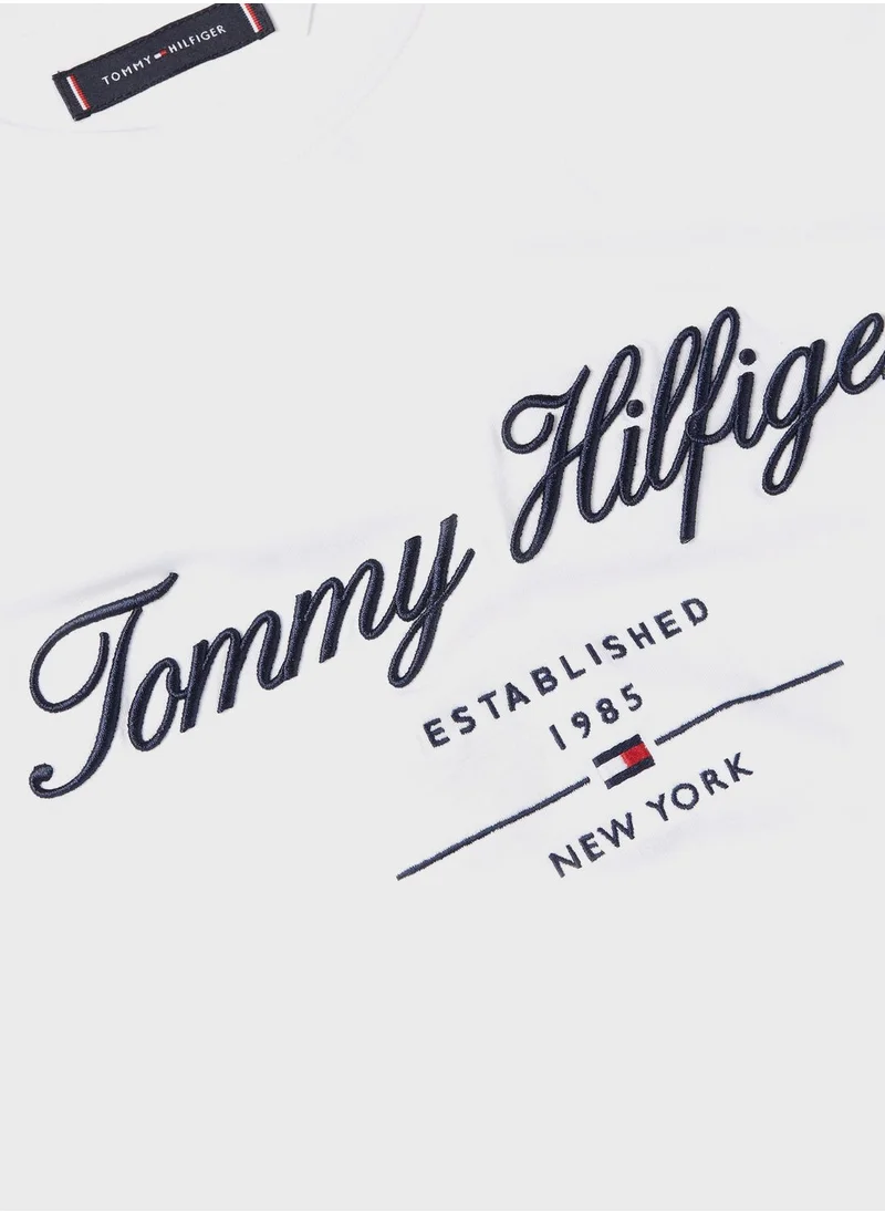 TOMMY HILFIGER Regular Fit T-Shirt With Script Logo