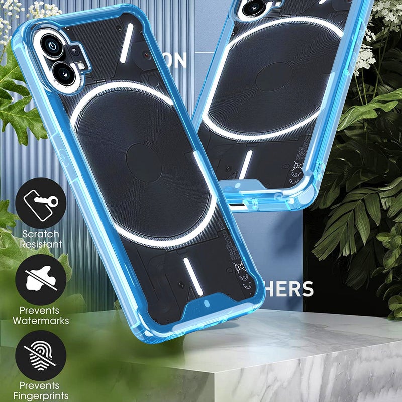 HuHa Case Cover For Nothing Phone 1 Acrylic + TPU Clear Protective Phone Case(Transparent) - Image 5