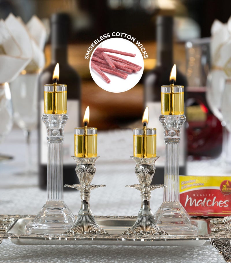 Ner Mitzvah Cotton Refill Wicks for Medium Tzinores Holders, Stand Up Replacement Wicks for Oil Cup Candle Lighting, Multipurpose Use (Pack of 50) - Image 3