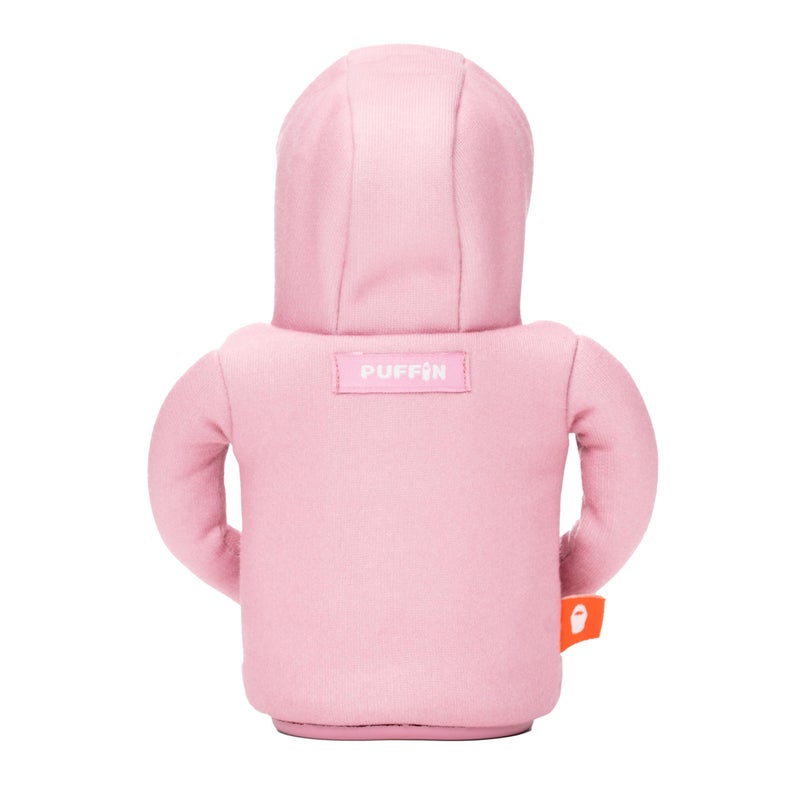 PUFFIN Puffin - The Hoodie Sweatshirt - Insulated 12 oz Can Cooler I Beer Bottle & Soda Can Insulator  Keep Drinks and Beverages Cold - Dusty Rose/Sandy White  - Image 3
