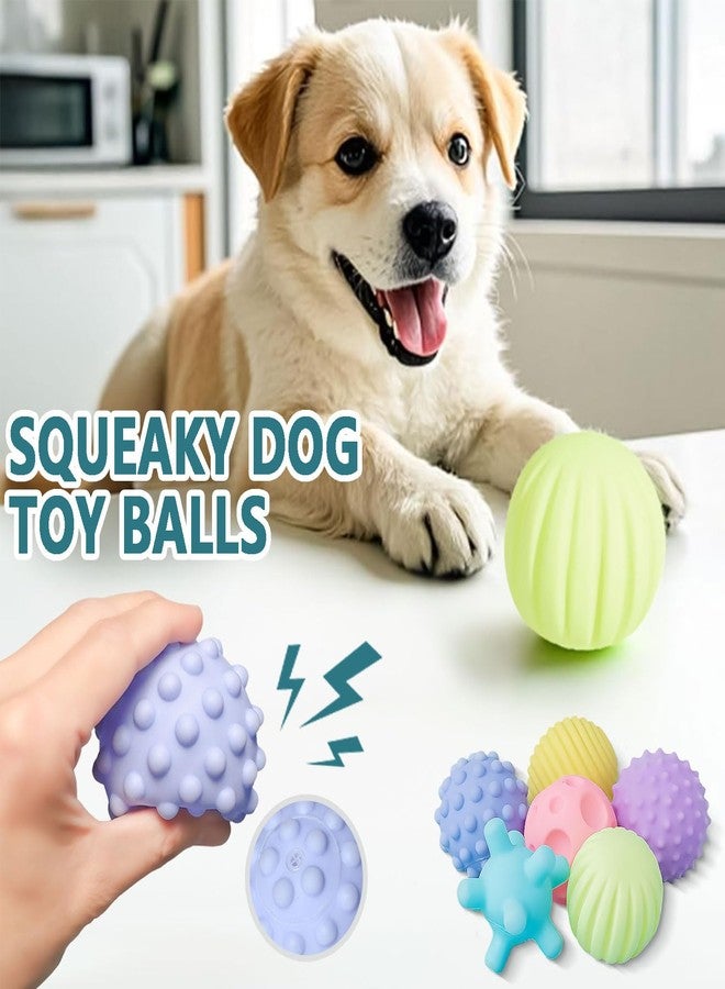 Favuit Squeaky Dog Ball, Interactive Dog Toys Floating Pet Pool Fetch Balls Puppy Chew Toys 6 Pack 2.5-inch Diameter Bright Colors Pet Water Toys Cleans Teeth for Medium Small Dogs - Image 5