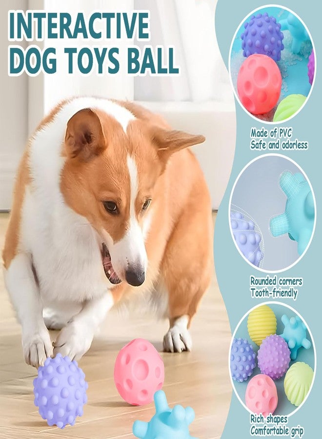 Favuit Squeaky Dog Ball, Interactive Dog Toys Floating Pet Pool Fetch Balls Puppy Chew Toys 6 Pack 2.5-inch Diameter Bright Colors Pet Water Toys Cleans Teeth for Medium Small Dogs - Image 3