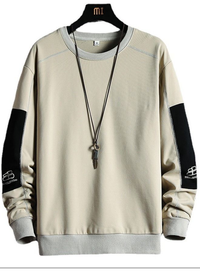 NIBEMINENT Men's Long Sleeve T-shirt Spring and Autumn Round Neck Hoodie - Image 1