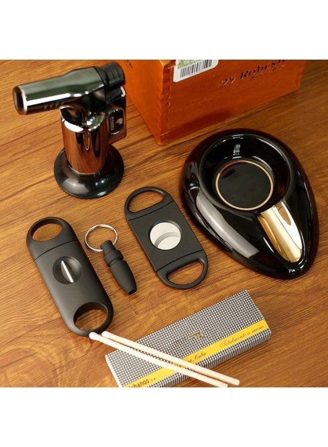 Cigar Cutter Double Blade Guillotine Portable Double Stainless Steel Blade Cigar Clippers Tool 10 Pack - Image 2