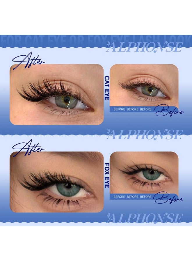 alphonse Cat Eye Lash Clusters Kit Wispy Cluster Eyelash Extensions Kit 10-16mm Individual Lashes Clusters Natural DIY Lash Extension Kit for Beginners with Lash Bond and Seal by ALPHONSE - Image 5